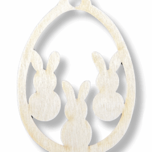 Drewniana zawieszka jajko jajo wielkanocne dekor decoupage ze sklejki 1szt