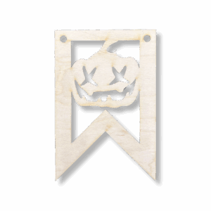 Drewniany proporczyk girlanda baner zawieszka chorągiewka do pokoju dynia HALLOWEEN