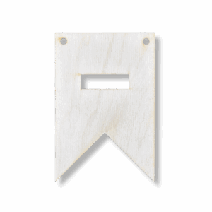 Drewniany proporczyk girlanda baner zawieszka chorągiewka do pokoju MYŚLNIK kreska