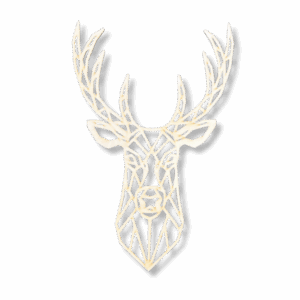 Dekoracja ścienna obraz ażurowy JELEŃ 3D 46 cm