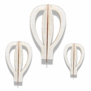 BALONY 3D drewniana dekoracja wisząca pokój dziecięcy