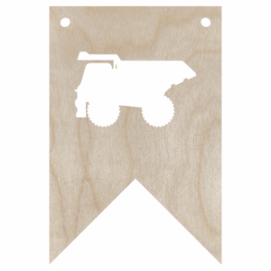 Drewniany proporczyk girlanda baner zawieszka chorągiewka do pokoju WYWROTKA