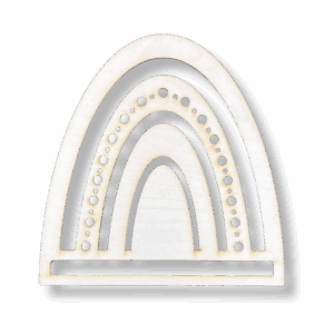 Drewniana baza do makramy TĘCZA dekoracja boho