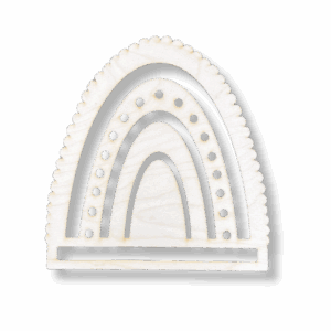 Drewniana baza do makramy TĘCZA dekoracja boho