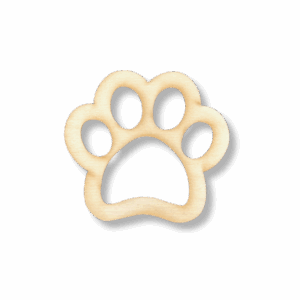 Drewniany dekor ze sklejki ŁAPA ŁAPKA TROPY decoupage zwierzęta