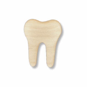 Drewniany dekor ze sklejki ZĄB ZĄBEK decoupage