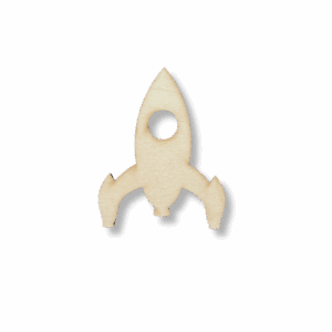 Drewniany dekor ze sklejki RAKIETA decoupage