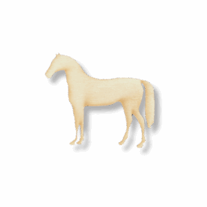 Drewniany dekor ze sklejki KOŃ KLACZ KONIK decoupage drewniane zwierzątka