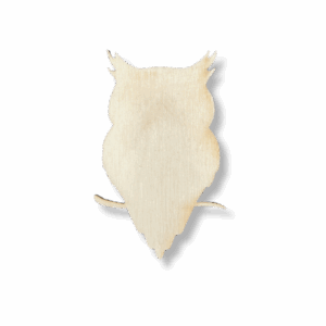 Drewniany dekor ze sklejki SOWA decoupage zwierzęta leśne