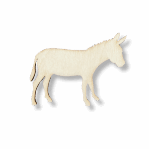 Drewniany dekor ze sklejki OSIOŁ decoupage drewniane zwierzątka