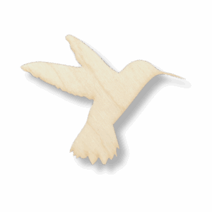 Drewniany dekor ze sklejki PTAK KOLIBER decoupage drewniane zwierzątka