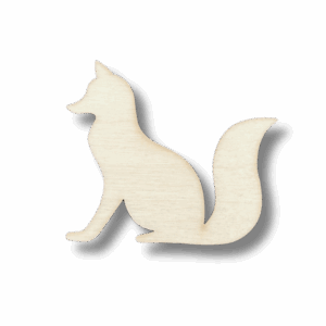 Drewniany dekor ze sklejki LIS decoupage zwierzęta leśne