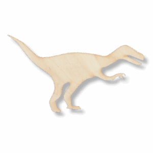 Drewniany dekor DINOZAUR decoupage ozdoba scrapki VELOCIRAPTOR