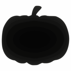 Drewniany dekor DYNIA HALLOWEEN CZARNA średnia decoupage ozdoba scrapki