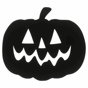 Drewniany dekor DYNIA HALLOWEEN CZARNA mała z buźką decoupage ozdoba scrapki