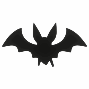 Drewniany dekor ze sklejki NIETOPERZ HALLOWEEN CZARNY 1 decoupage drewniane zwierzątka