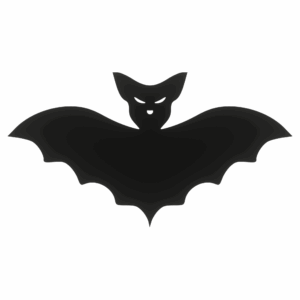 Drewniany dekor ze sklejki NIETOPERZ HALLOWEEN CZARNY 3 decoupage drewniane zwierzątka