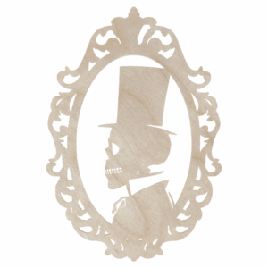 Dekor ścienny obraz ażur CZASZKIN CZASZKA HALLOWEEN 31cm