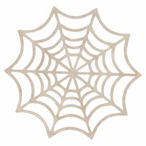 Drewniana PAJĘCZYNA DUŻA HALLOWEEN dekor podkładka podstawka ze sklejki decoupage