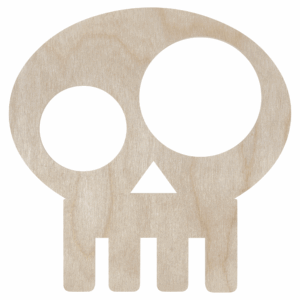 Drewniany dekor CZASZKA HALLOWEEN decoupage ozdoba scrapki