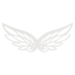 Skrzydełka skrzydła anielskie drewniane BIAŁE anioł decoupage