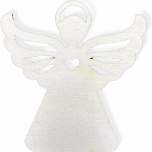 Drewniana zawieszka anioł aniołek na choinkę deko decoupage ze sklejki 1szt