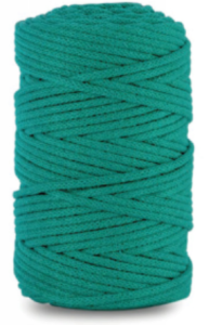 WAS Sznurek bawełniany z rdzeniem 100m 3mm TURKUSOWY WAS