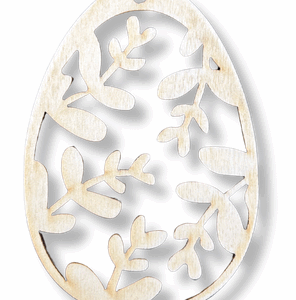 Drewniana zawieszka jajko jajo wielkanocne dekor decoupage ze sklejki 1szt