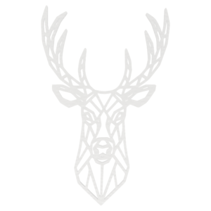 Dekoracja ścienna obraz ażurowy BIAŁY JELEŃ JELONEK 3D 46 cm