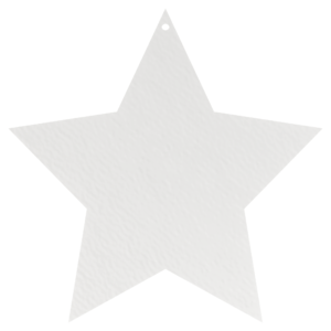 Drewniana zawieszka GWIAZDKA BIAŁA 15CM z otworem gwiazda dekor ze sklejki ozdoba decoupage