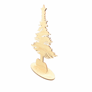 Drewniana CHOINKA na podstawce 24CM drzewko dekoracja stojąca dekor