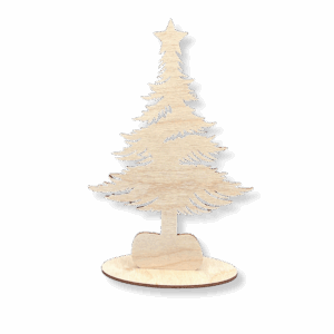 Drewniana CHOINKA na podstawce 18CM drzewko dekoracja stojąca dekor