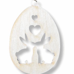 Drewniana zawieszka jajko jajo wielkanocne dekor decoupage ze sklejki 1szt