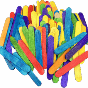 Patyczki drewniane do lodów kolorowe kreatywne