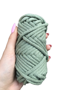 WAS Sznurek bawełniany z rdzeniem pistacjowy 20m 5mm WAS