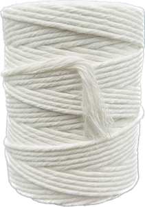Sznurek bawełniany skręcany BIAŁY 100m 3mm