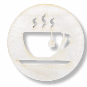 Drewniana podkładka podkładki podstawka pod kubek decoupage ze sklejki 1szt