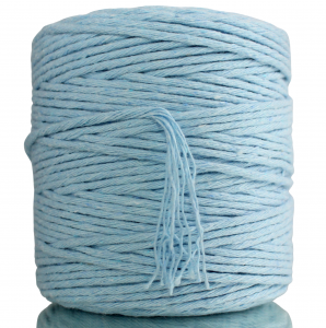Sznurek bawełniany do makramy BŁĘKITNY 200m 3mm