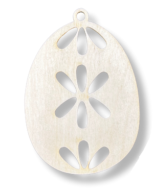 Drewniana zawieszka jajko jajo wielkanocne dekor decoupage ze sklejki 1szt