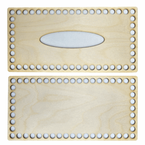 Baza dno wieko chustecznik prostokąt sklejka 26cm