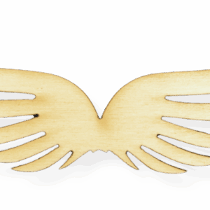 Skrzydełka skrzydła anielskie drewniane anioł do anioła baza decoupage 1szt