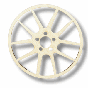 Drewniana podkładka podkładki podstawka pod kubek decoupage ze sklejki 1szt