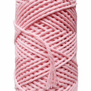 Sznurek bawełniany skręcany 150m 2mm RÓŻ