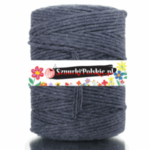 Sznurek bawełniany skręcany 150m 2mm GRANATOWY