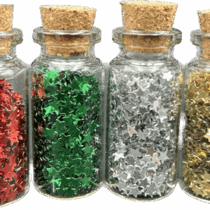Konfetti gwiazdki cekiny błyszczące 4 kol słoiczki