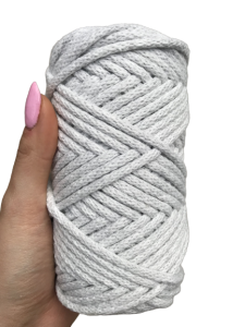 WAS Sznurek bawełniany z rdzeniem popielaty 50m 5mm WAS