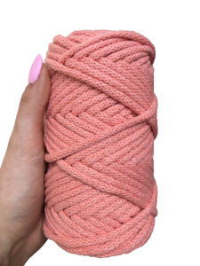 WAS Sznurek bawełniany z rdzeniem łososiowy 50m 5mm WAS