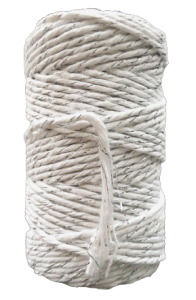 Sznurek bawełniany skręcany SREBRNA NITKA BIAŁY 60m 2mm
