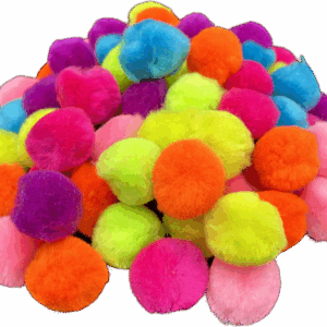 Pompony akrylowe mix kolorów 2