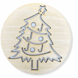 Drewniane podkładki podkładka pod kubek sklejka świąteczna choinka drzewko